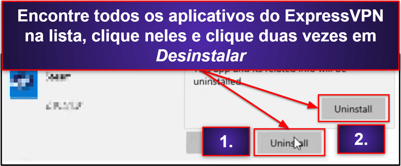 Como desinstalar e remover completamente os arquivos do ExpressVPN dos seus dispositivos