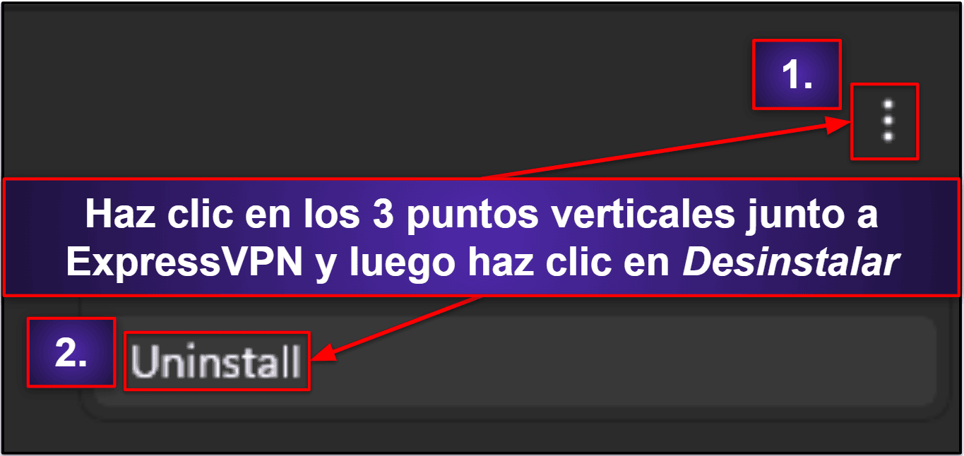 Cómo desinstalar y eliminar por completo los archivos de ExpressVPN de tus dispositivos