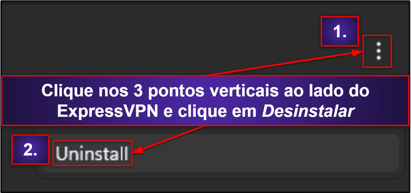 Como desinstalar e remover completamente os arquivos do ExpressVPN dos seus dispositivos
