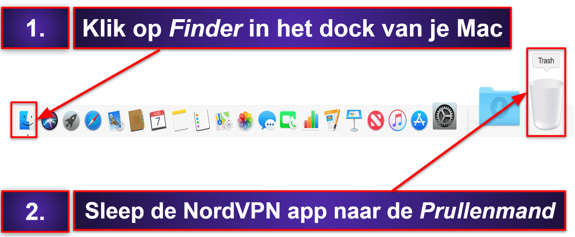 Hoe NordVPN bestanden de-installeren en volledig verwijderen van je apparaten