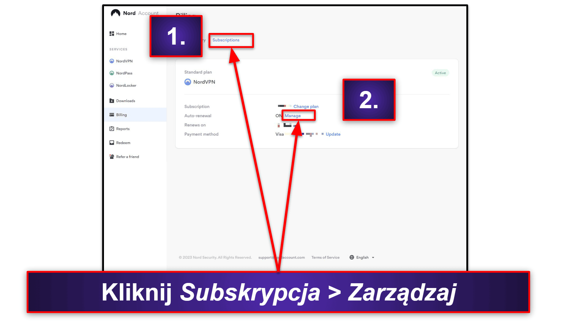 Jak anulować subskrypcję NordVPN (Krok po kroku)