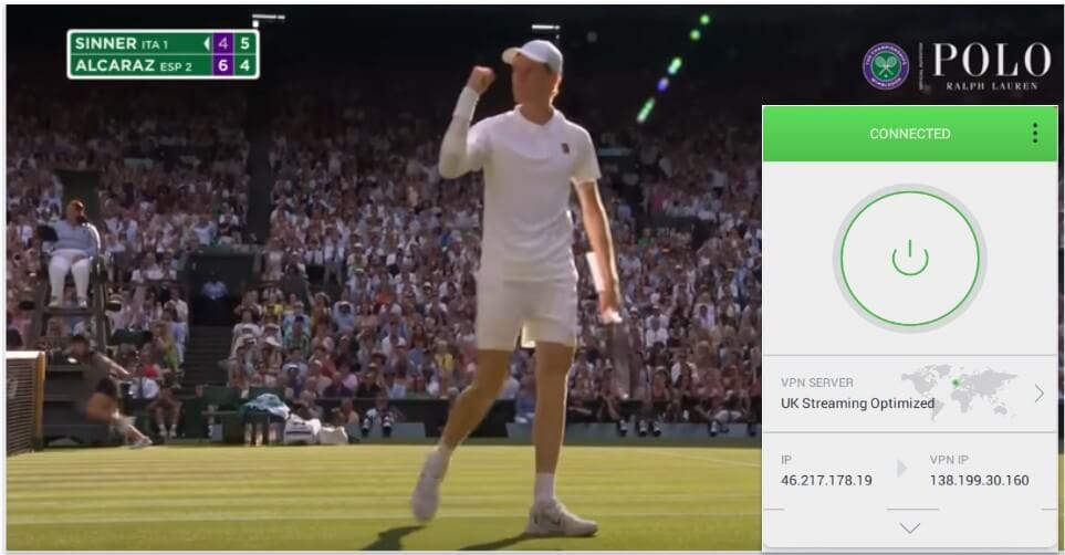 🥈2. Private Internet Access — Excellent VPN pour le streaming de Wimbledon sur appareils mobiles