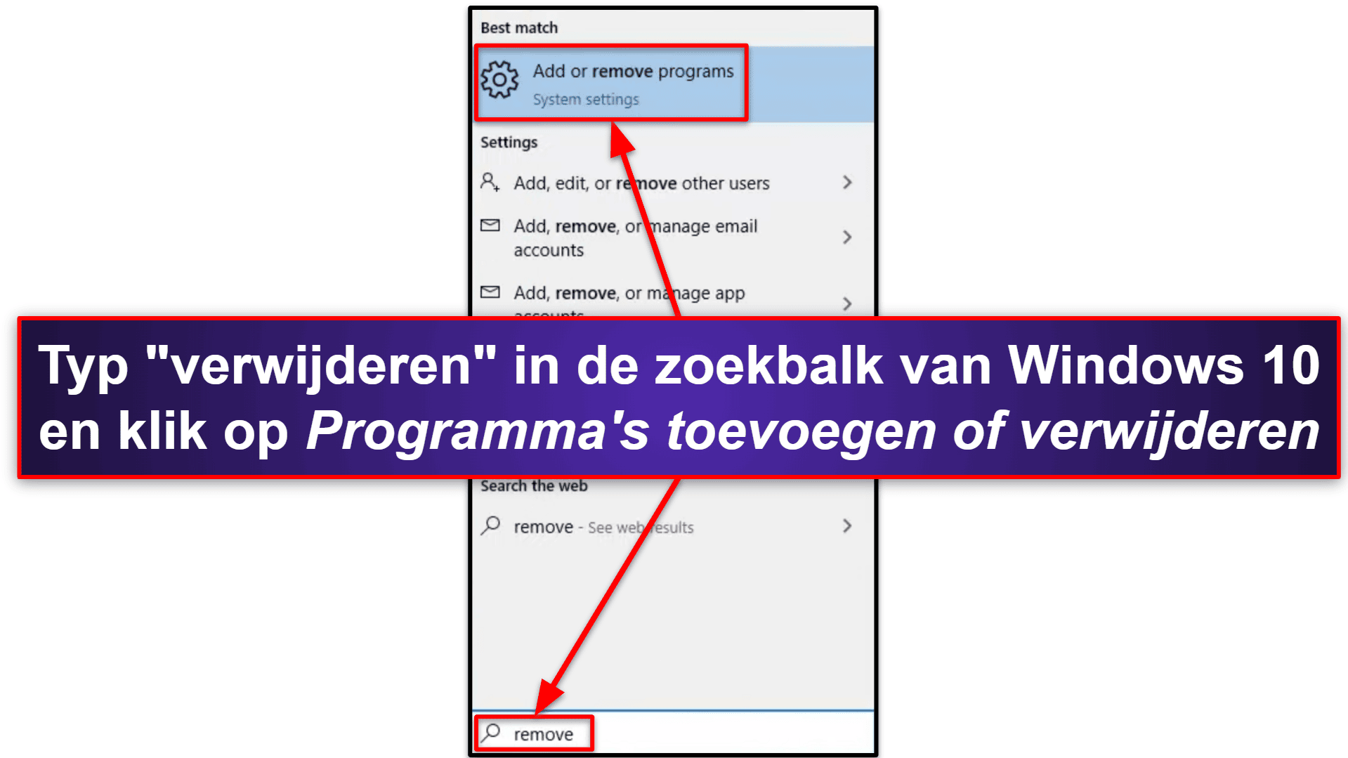 Hoe NordVPN bestanden de-installeren en volledig verwijderen van je apparaten