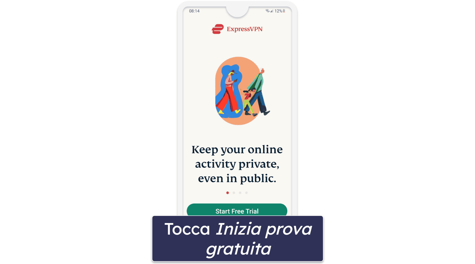 Come ottenere i 7 giorni di prova gratuita di ExpressVPN (solo per dispositivi mobili)