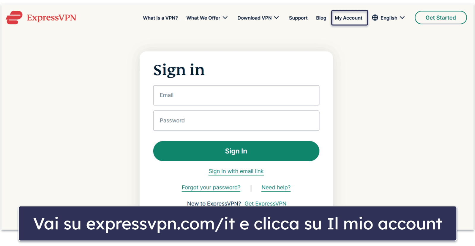 Prova ExpressVPN senza rischi per 30 giorni (guida passo-passo)