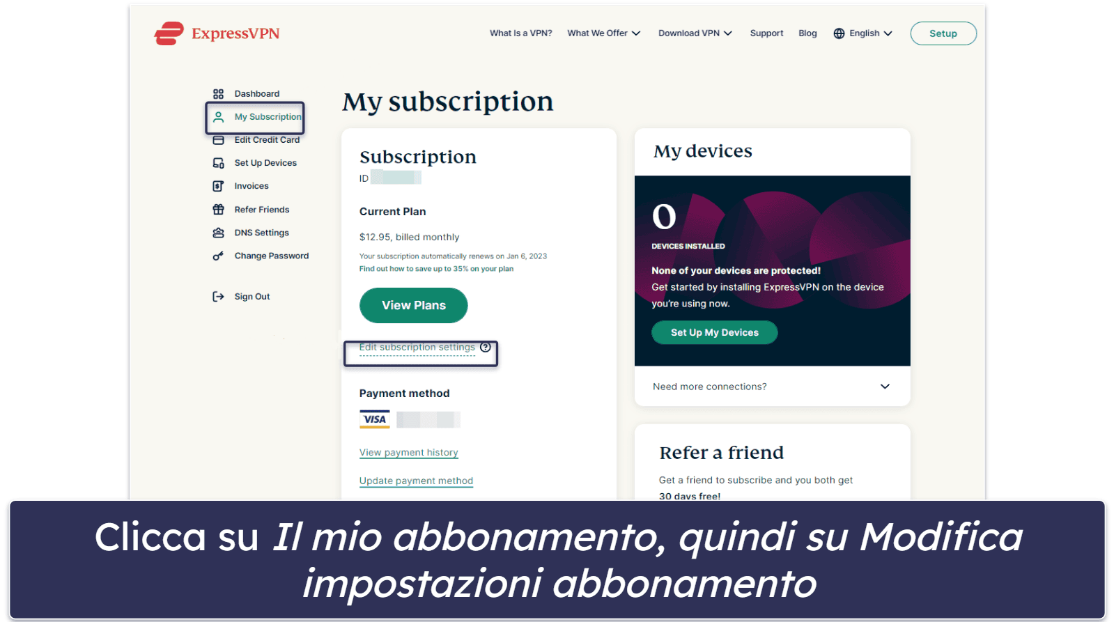 Prova ExpressVPN senza rischi per 30 giorni (guida passo-passo)