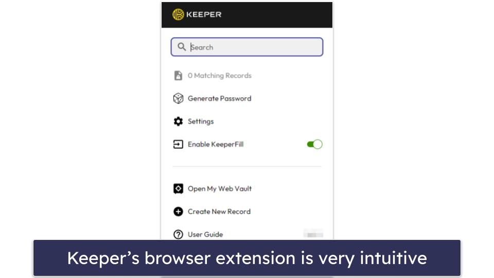 Keeper Security Features