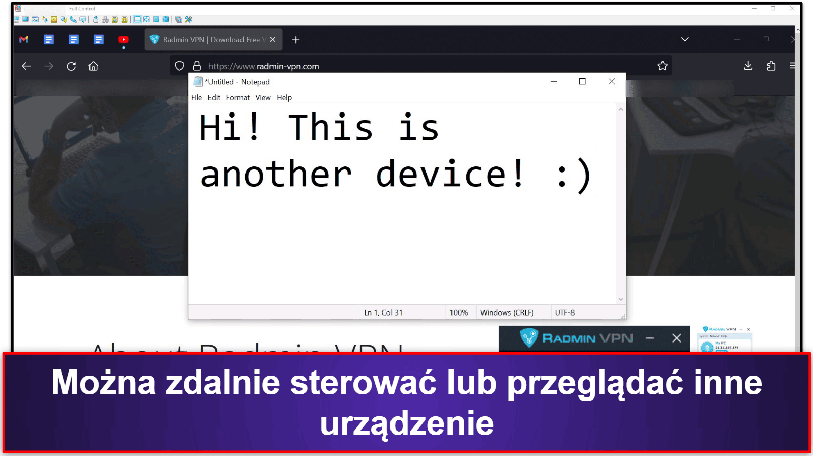 Funkcje Radmin VPN