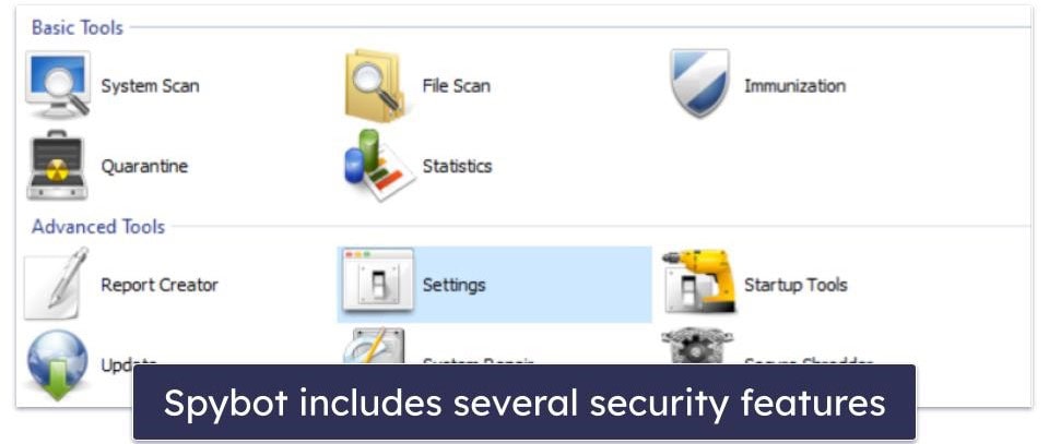 Spybot Search & Destroy Security Features — Poor Malware Detection Rates + Difficult-to-Use Features