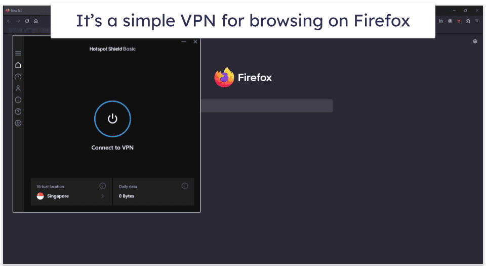 Bonus. Hotspot Shield — Good Free Firefox VPN for Browsing