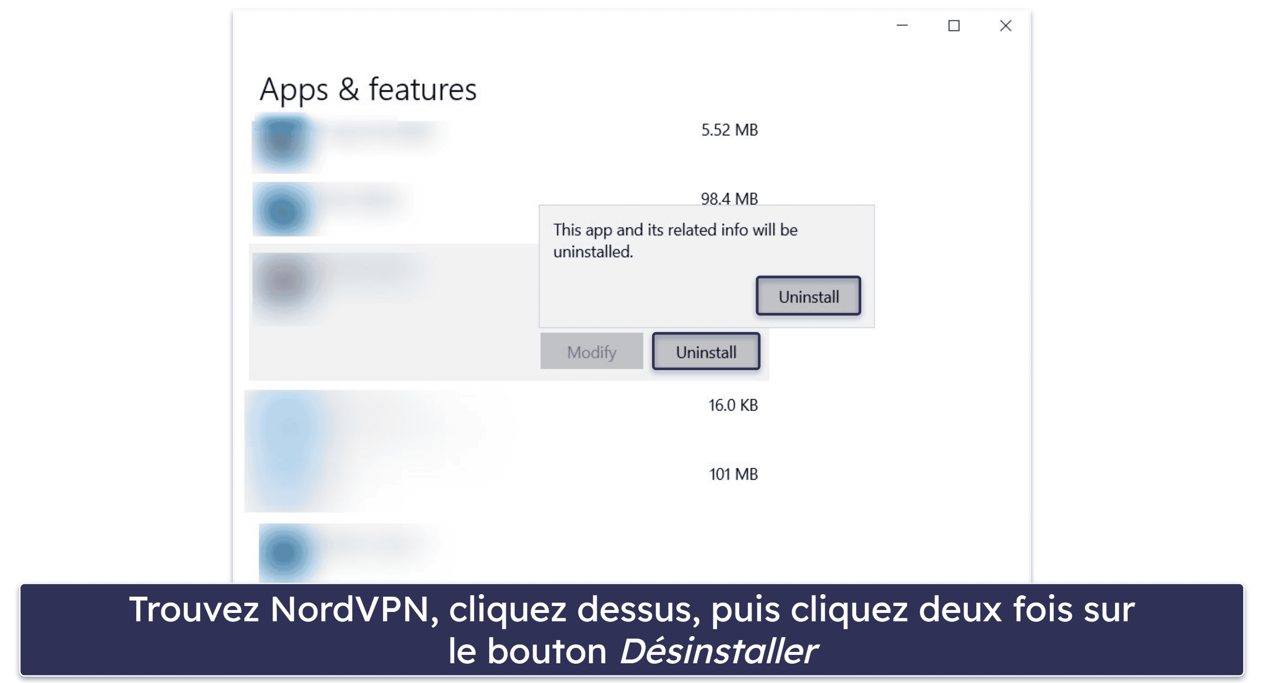 Comment désinstaller et supprimer complètement les fichiers NordVPN de vos appareils