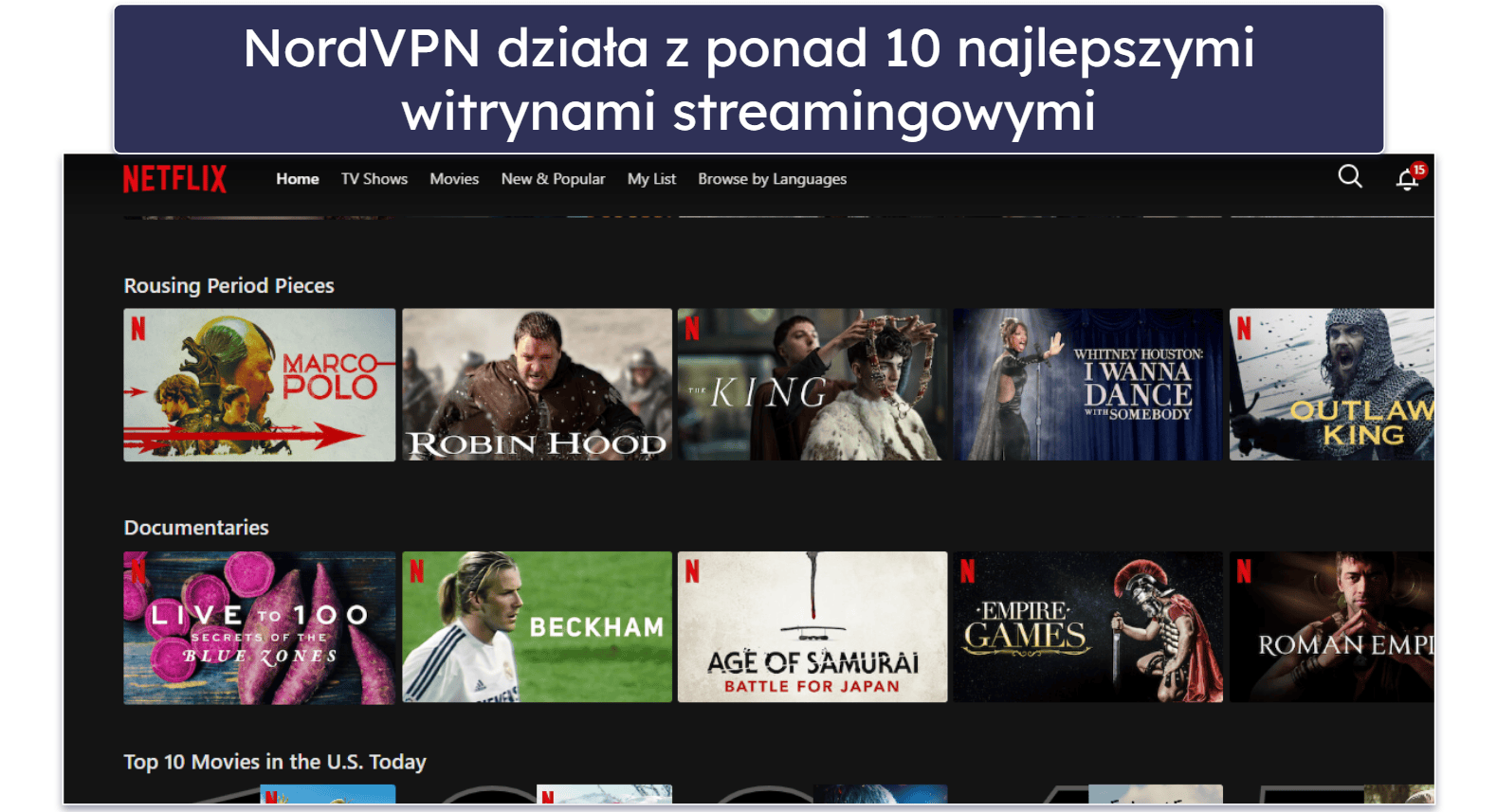 🥉3. NordVPN: Najlepsze rozszerzenie VPN do Chrome dla początkujących