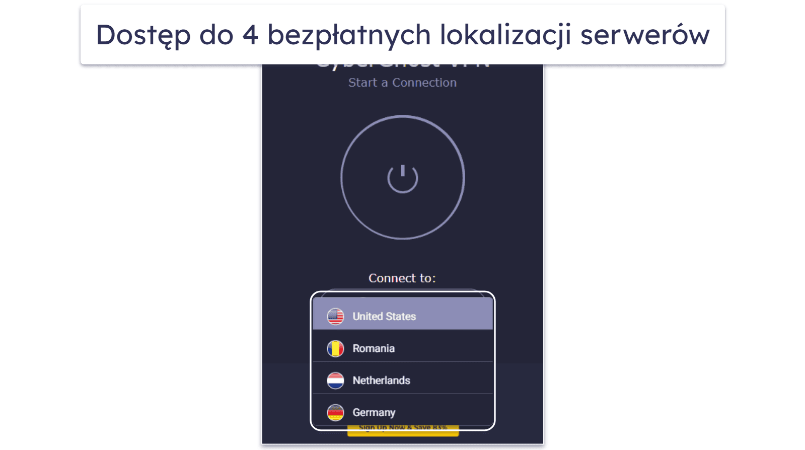 5. CyberGhost VPN: Najlepsze darmowe rozszerzenie VPN do Chrome