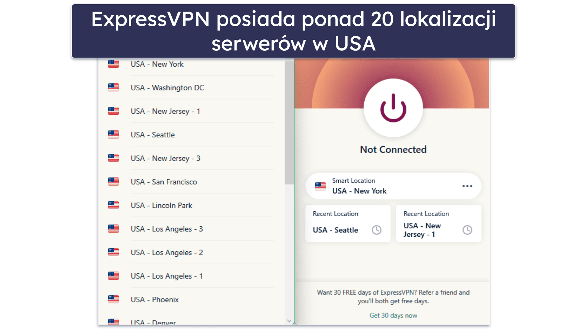 🥇1. ExpressVPN: Najlepszy VPN do streamowania Hulu w 2026 roku