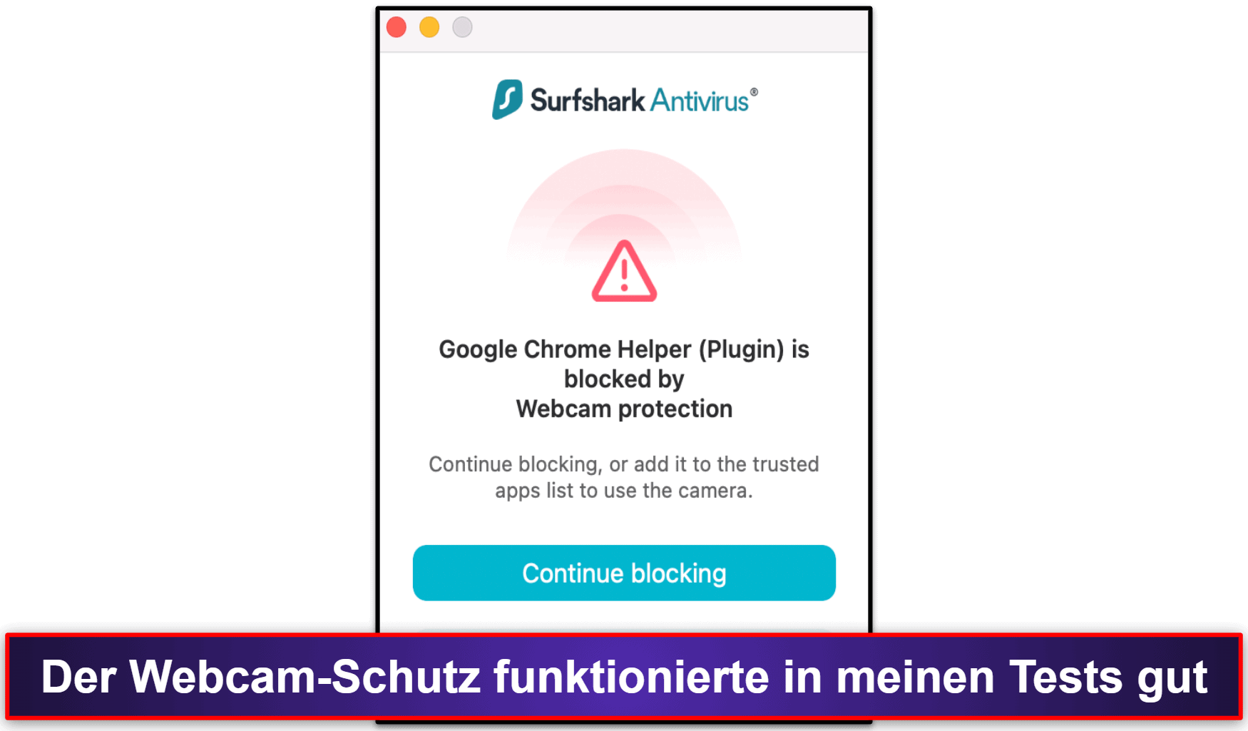 Surfshark Antivirus – Sicherheitsfunktionen