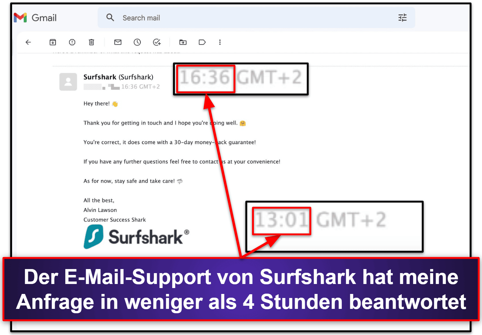 Surfshark Antivirus – Kunden-Support