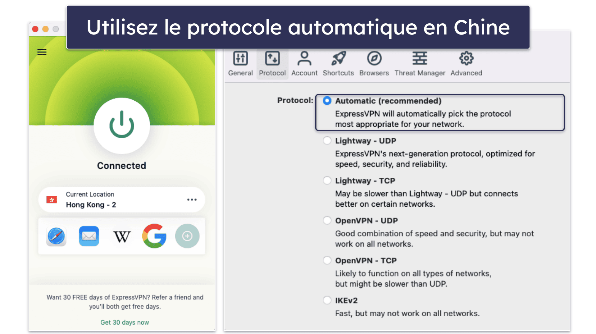 Comment faire fonctionner ExpressVPN en Chine