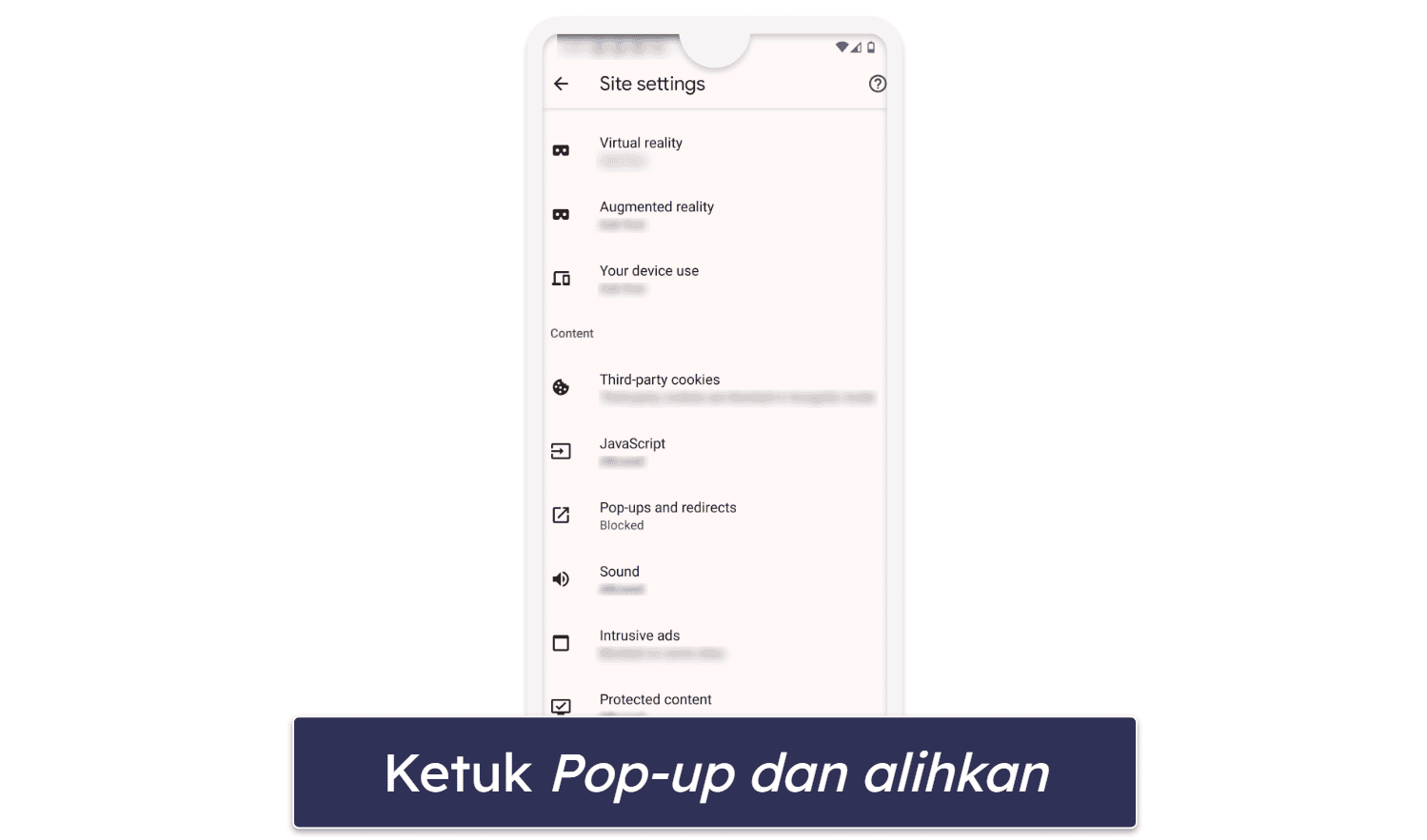 Langkah 3. Nonaktifkan pop-up dan Alihkan di Peramban Anda