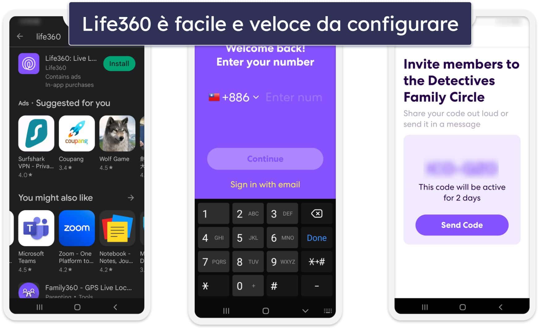 Installazione e configurazione di Life360