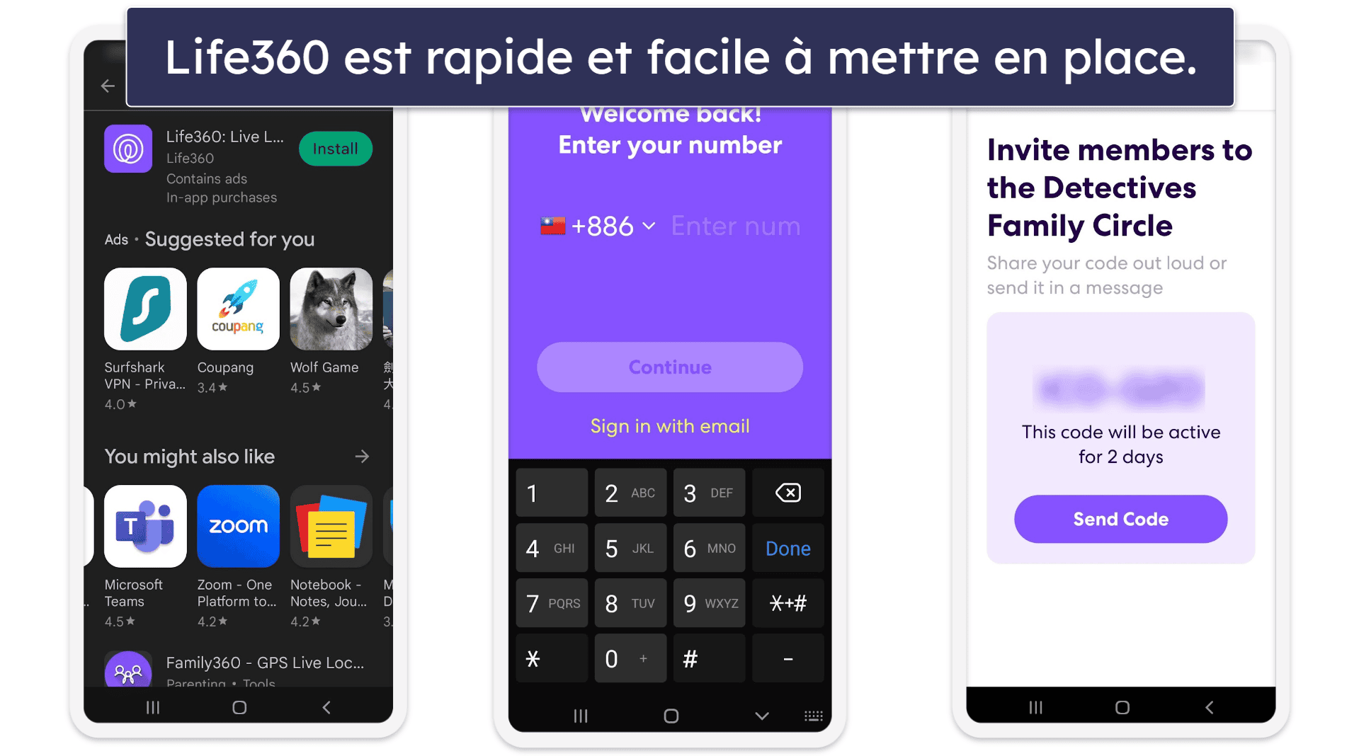 Installation de Life360 et configuration