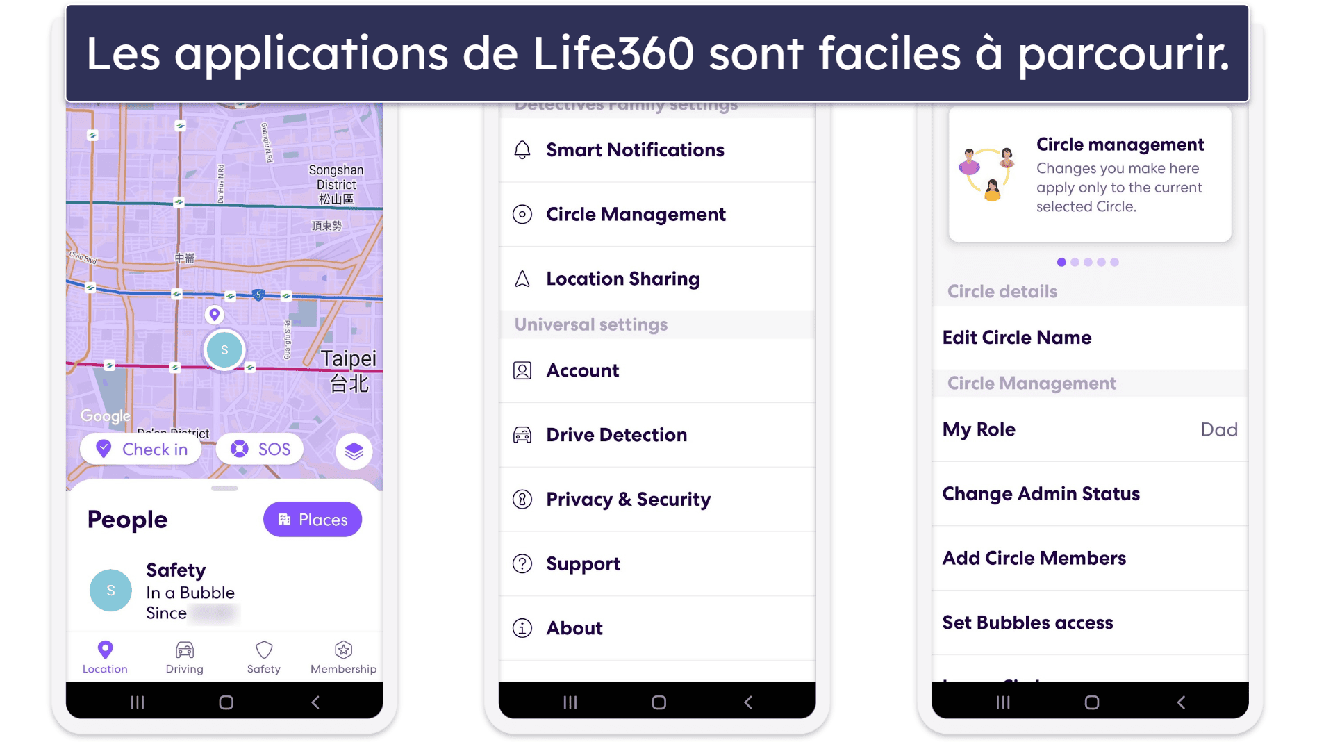 Facilité d’utilisation de Life360