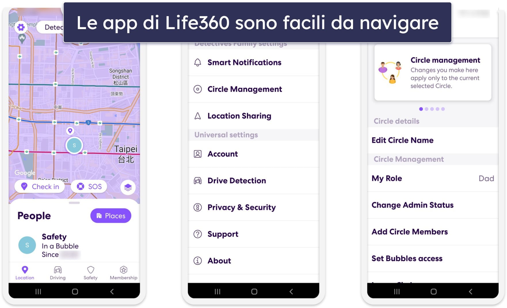 Facilità d’uso di Life360