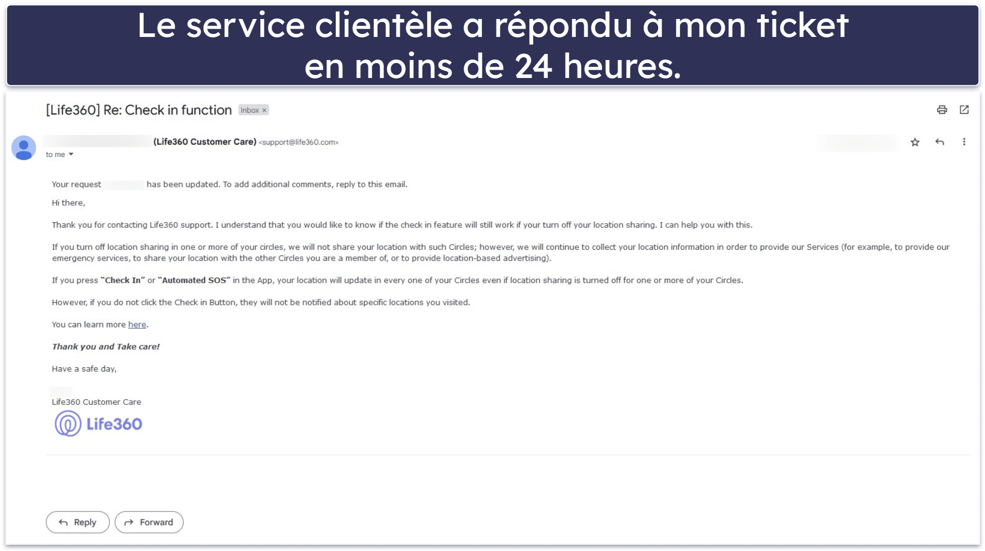 Assistance client Life360