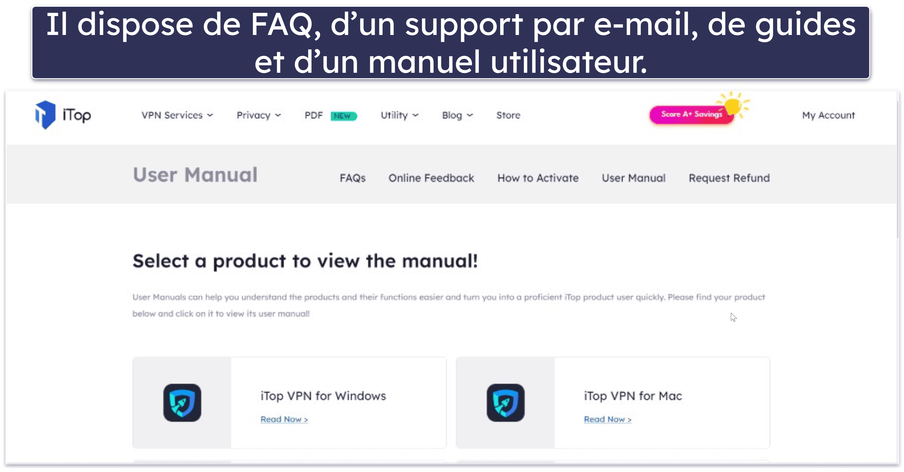 Support client d’iTop VPN