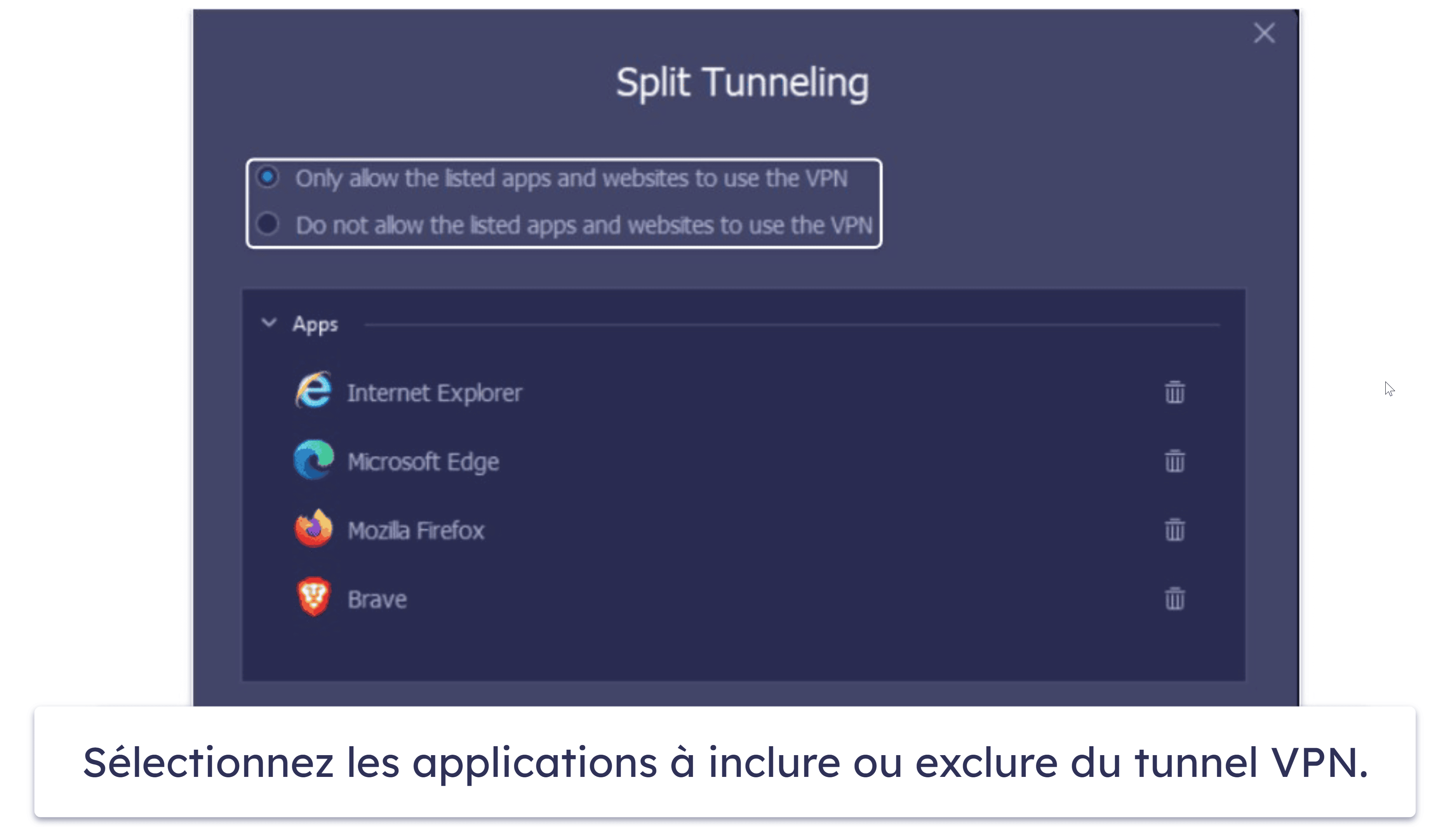 Fonctionnalités du VPN iTop