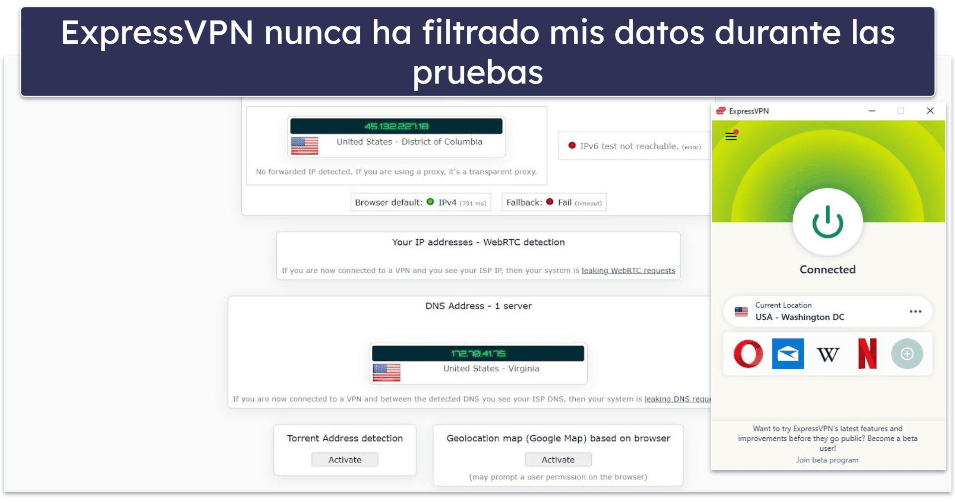 🥇1.ExpressVPN: la mejor VPN para Brave
