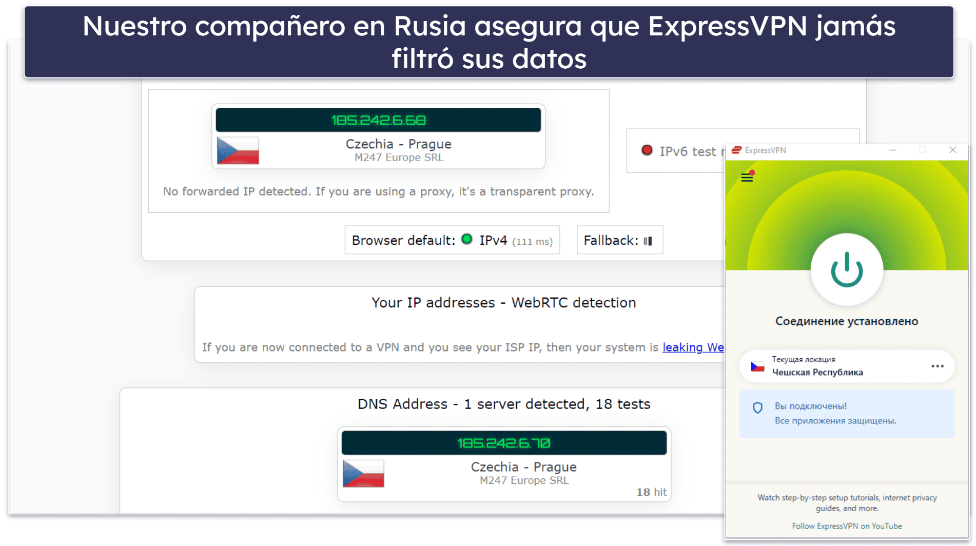 🥇1. ExpressVPN: Es la mejor VPN para Rusia en 2026