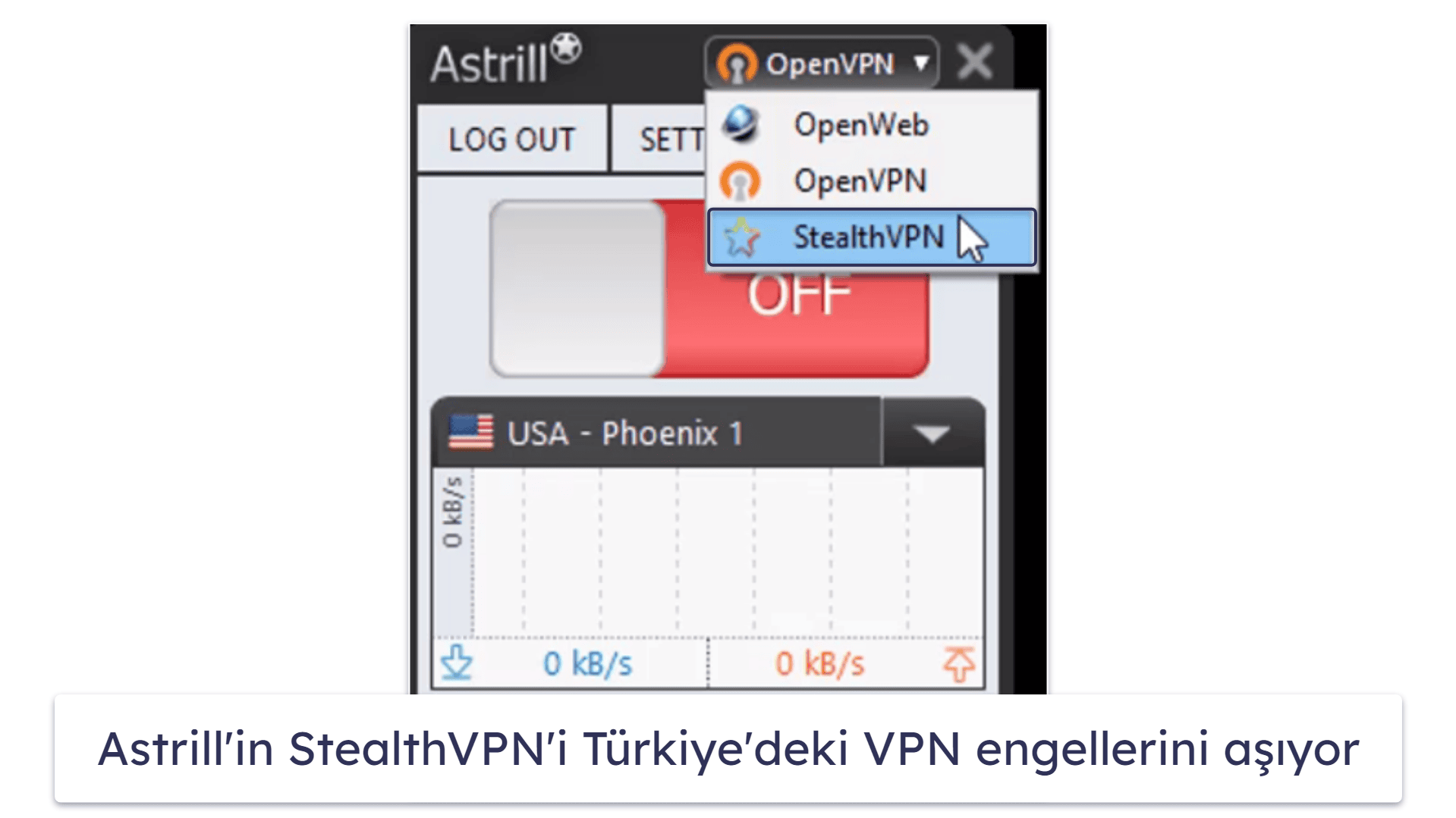 Bonus. Astrill VPN — Türkiye için Güvenli VPN