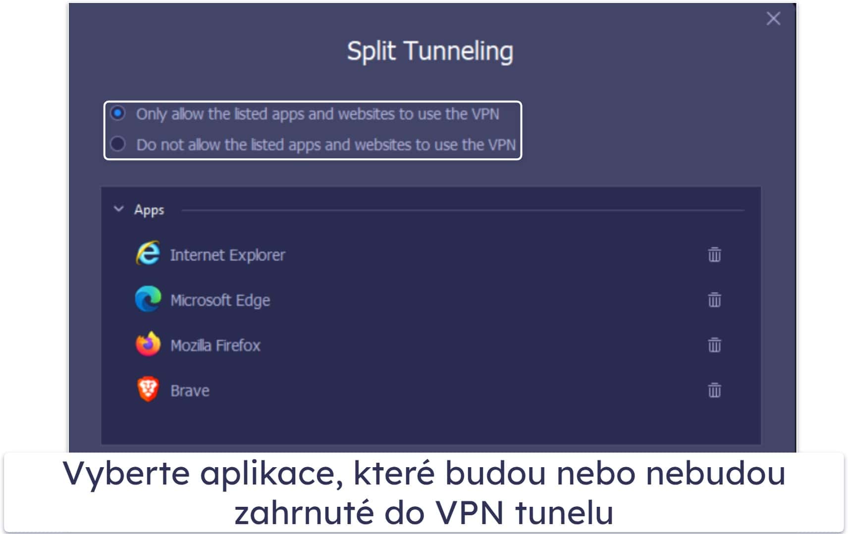 Funkce iTop VPN
