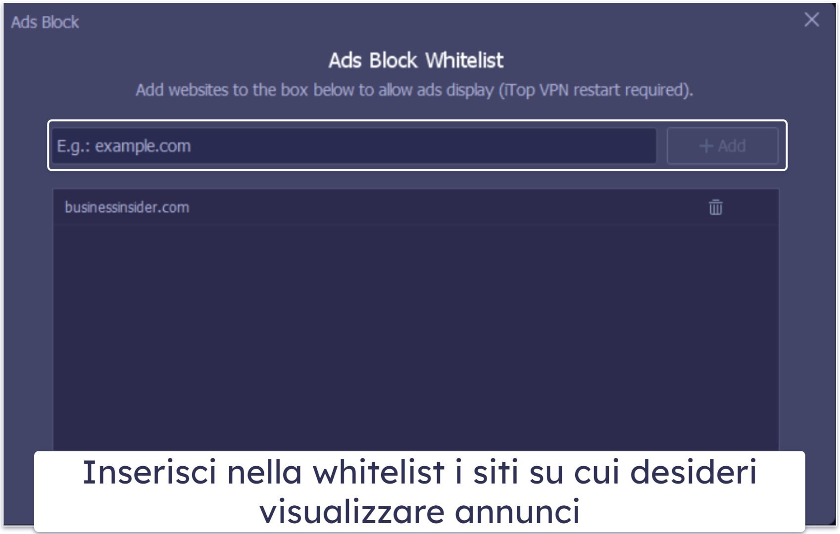 Caratteristiche di iTop VPN