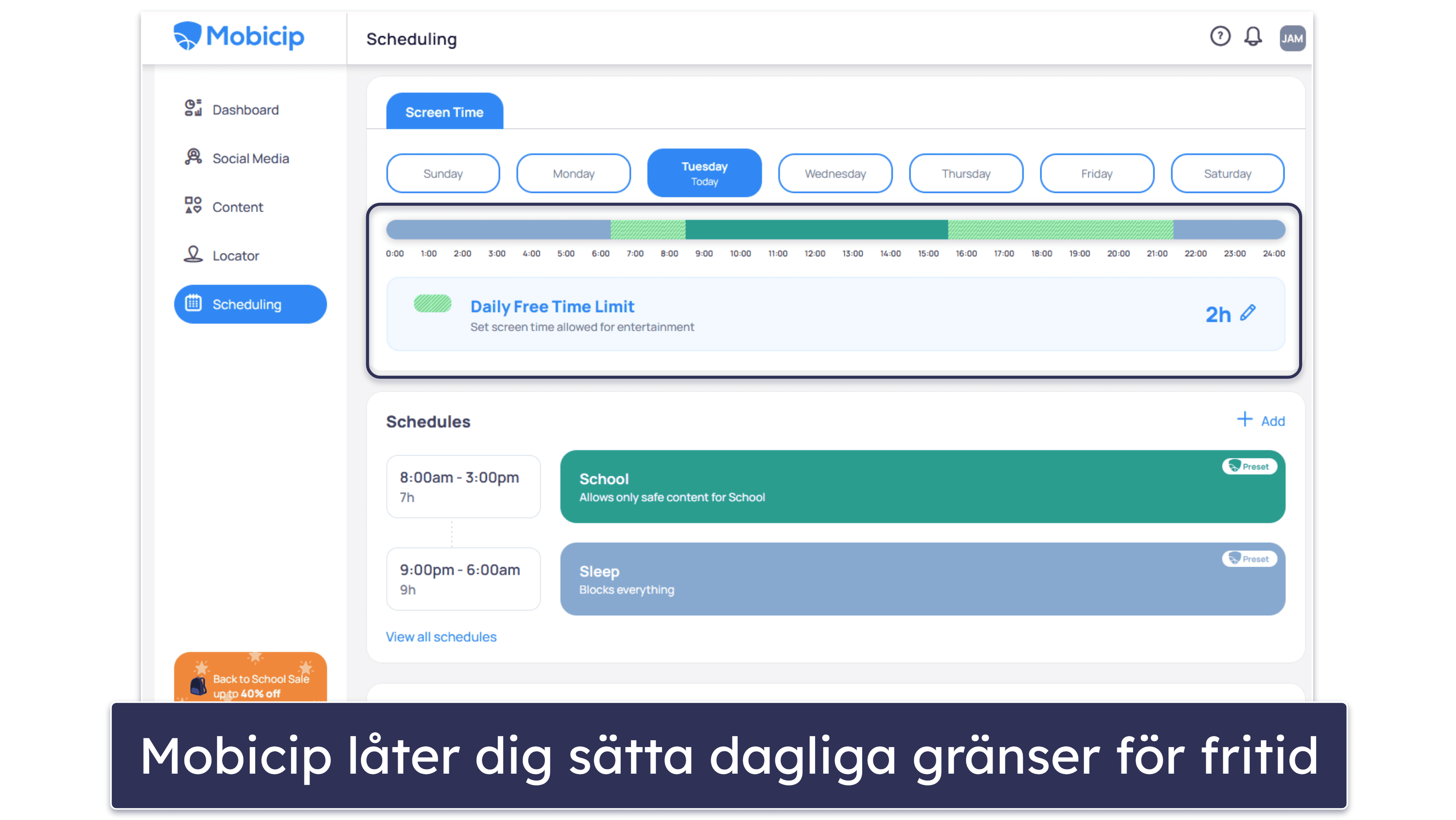 5. Mobicip — Perfekt för anpassningsbara tidsgränser