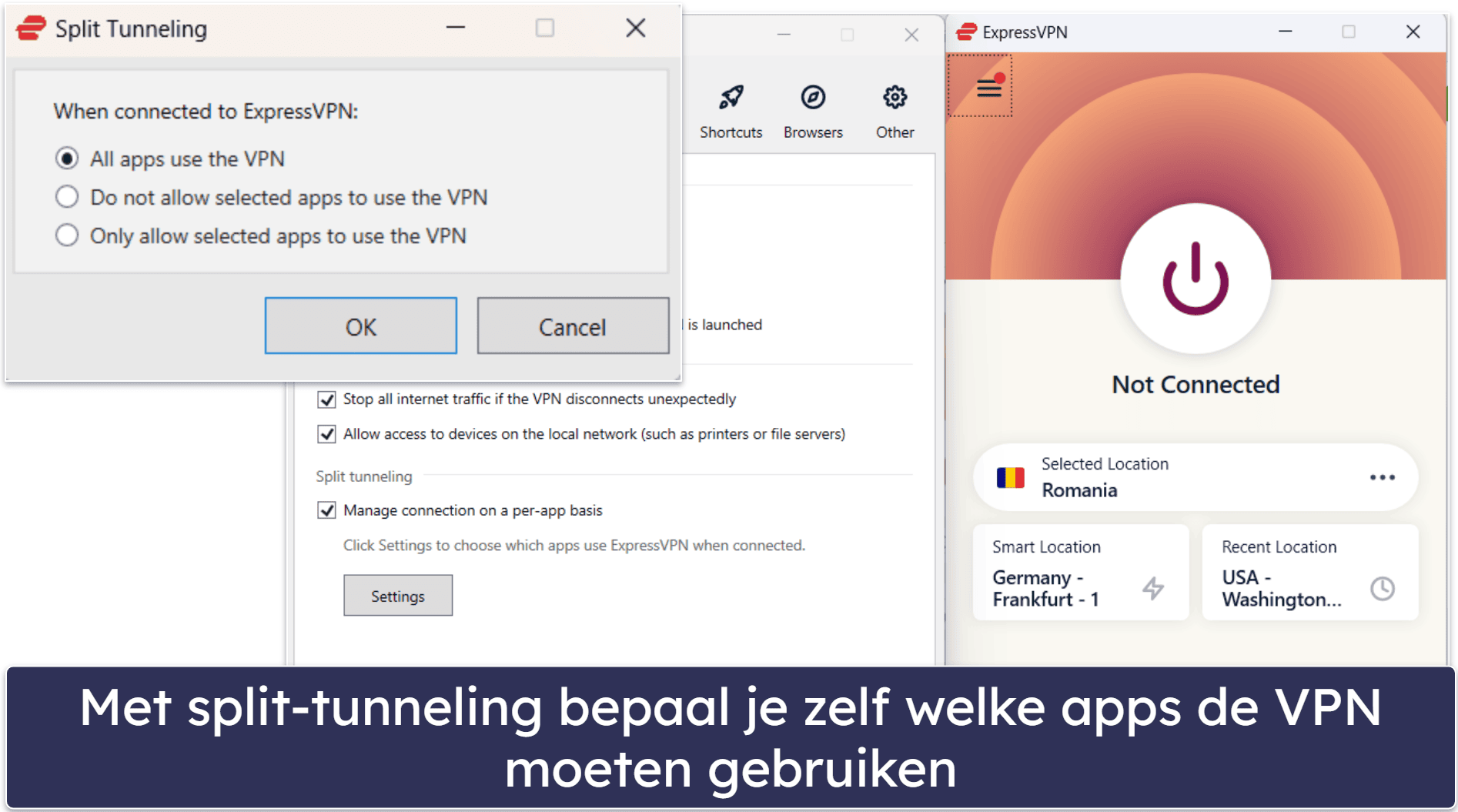 🥇1. ExpressVPN — Beste algehele Kodi VPN in 2026
