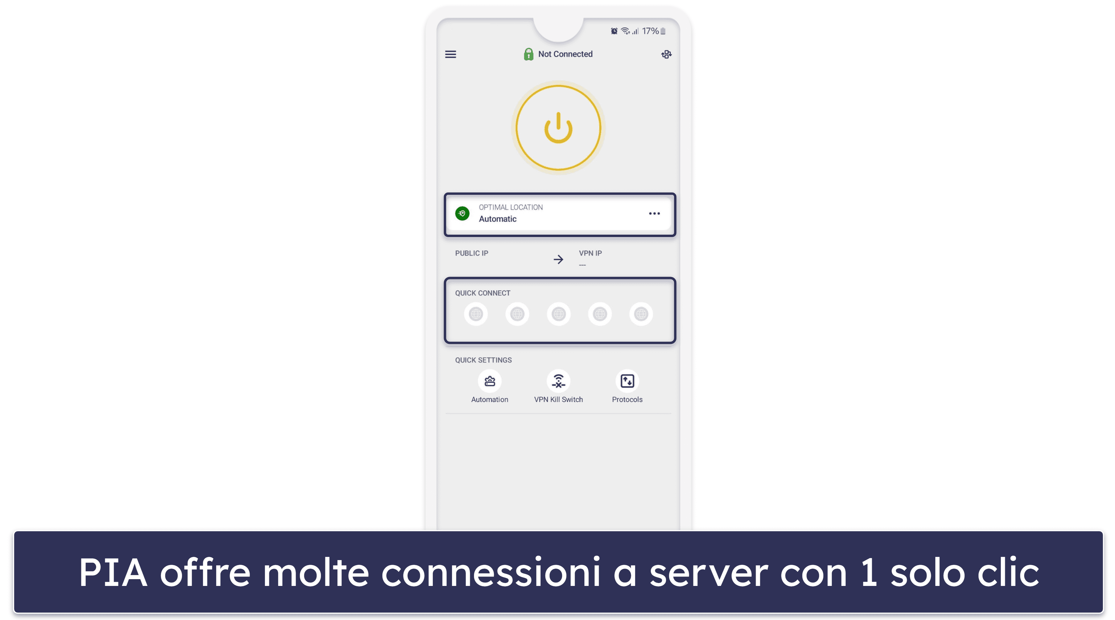🥈 2. Private Internet Access — Ottima VPN per vedere sport gratis su Android & iOS