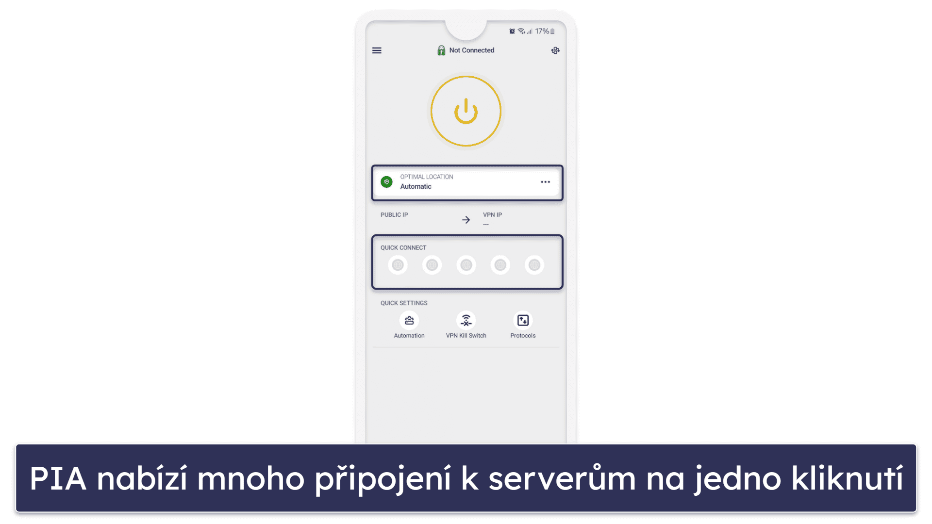 🥈 2. Private Internet Access — Skvělá VPN pro sledování sportovních přenosů zdarma na Androidu & iOS