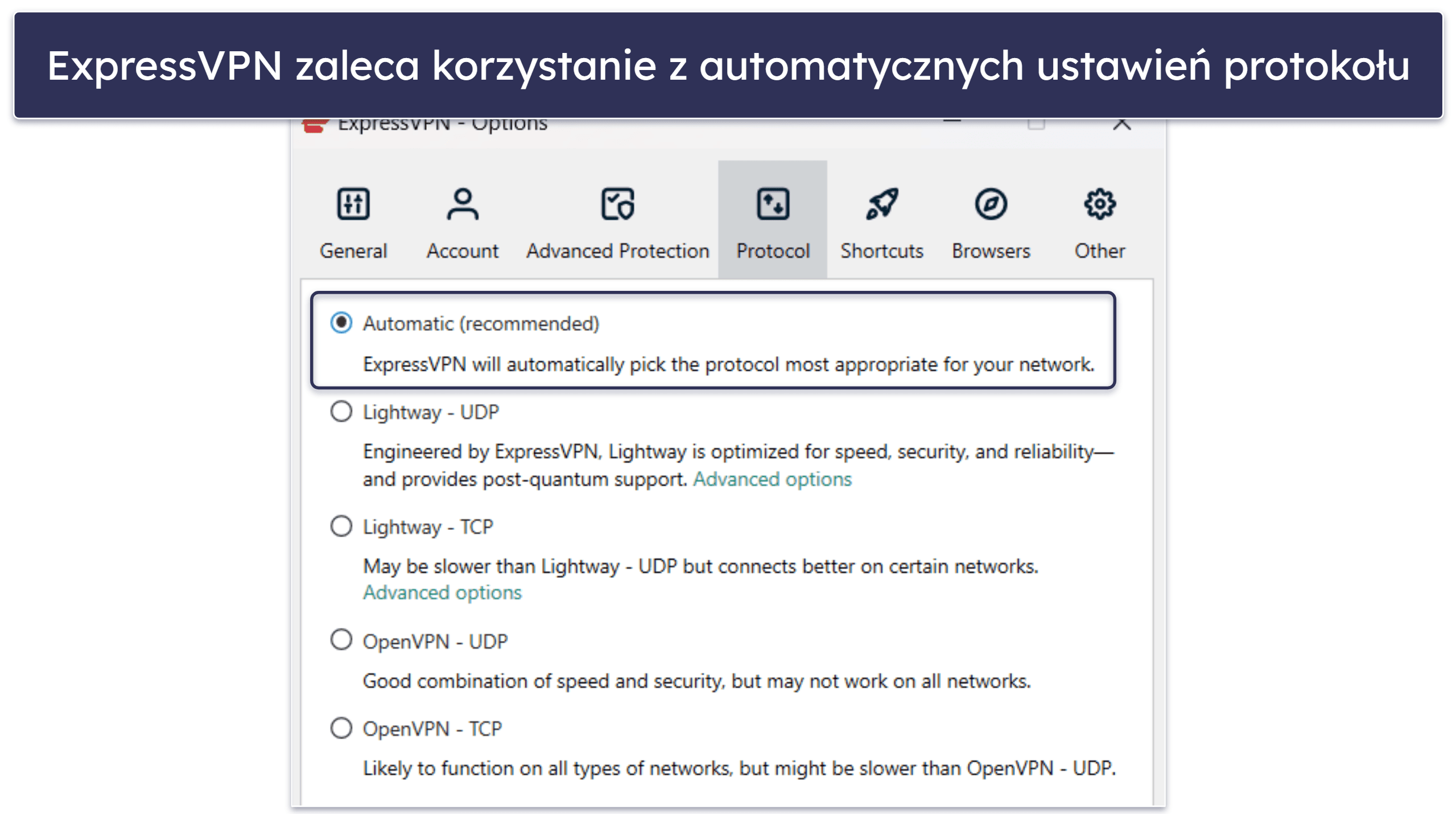 1. 🥇ExpressVPN — w ogólnym rozrachunku najlepszy VPN dla Turcji w 2026 r.