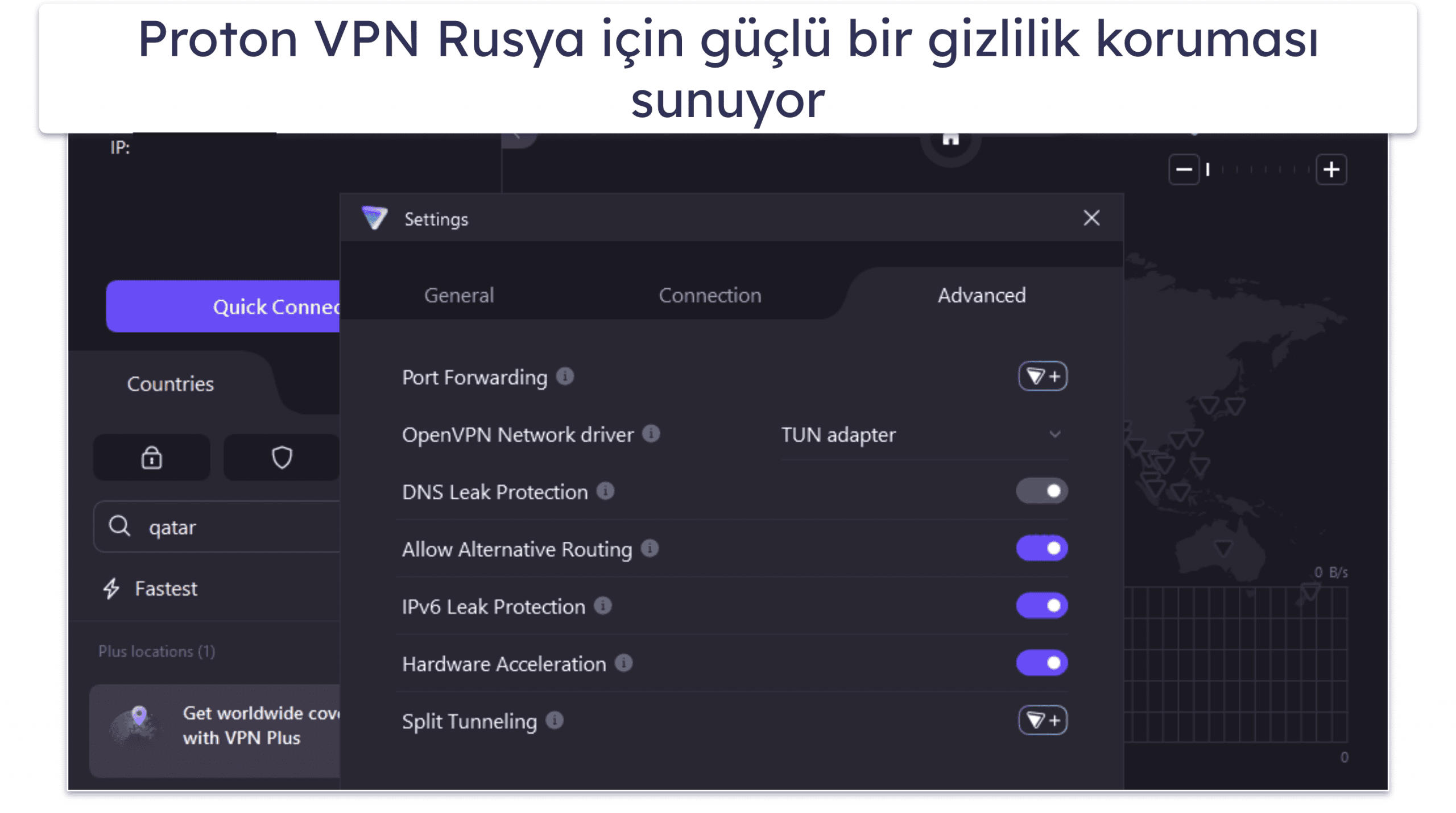 🥈2. Proton VPN: Rusya İçin Sınırsız Veri Sunan En İyi Ücretiz Plan