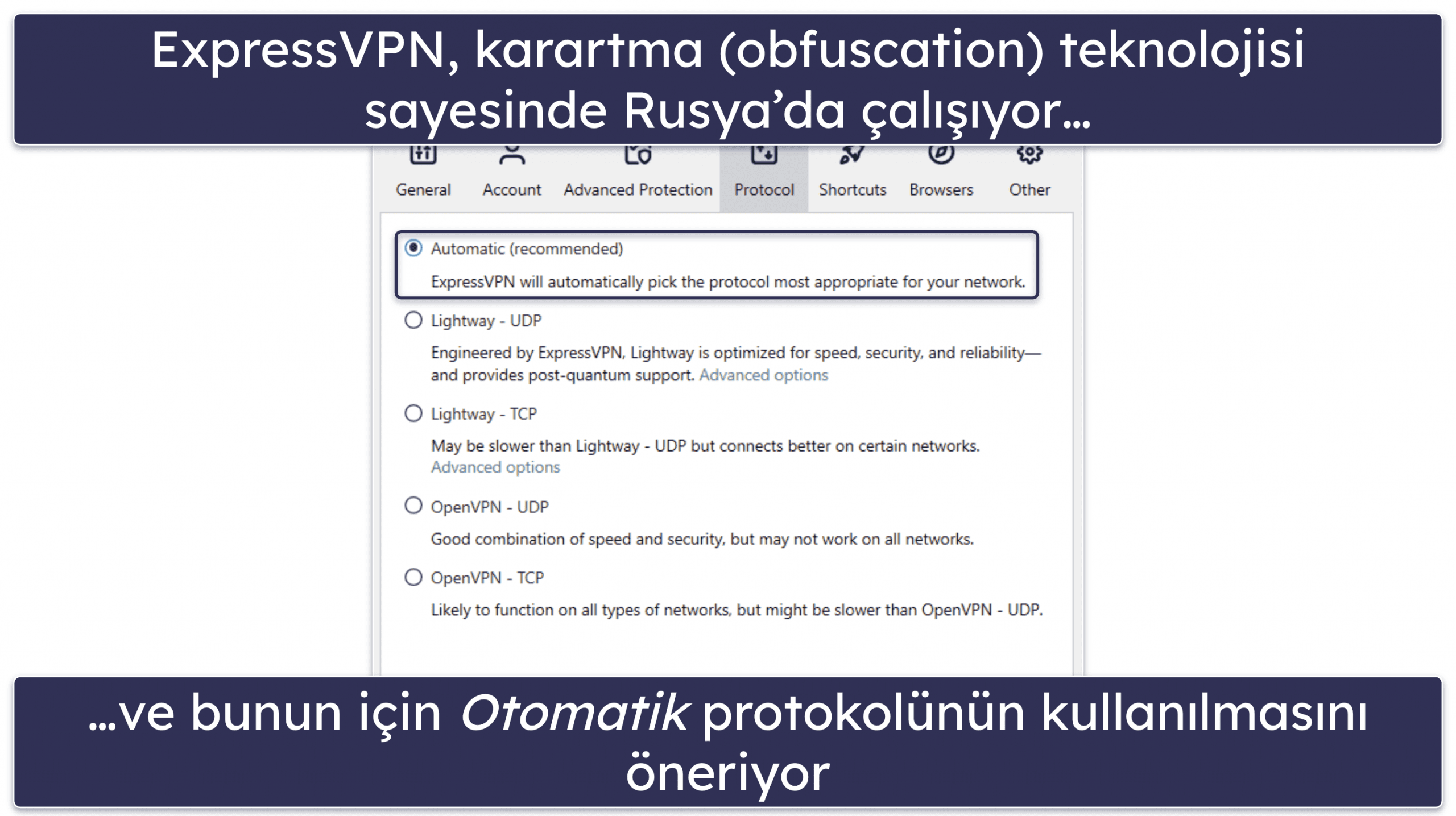🥇1. ExpressVPN: 2026 Yılının Rusya İçin Genel Olarak En İyi VPN’si