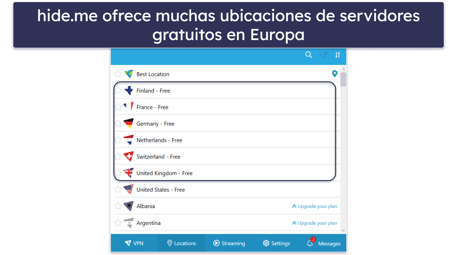 Mejores VPN gratis para Europa