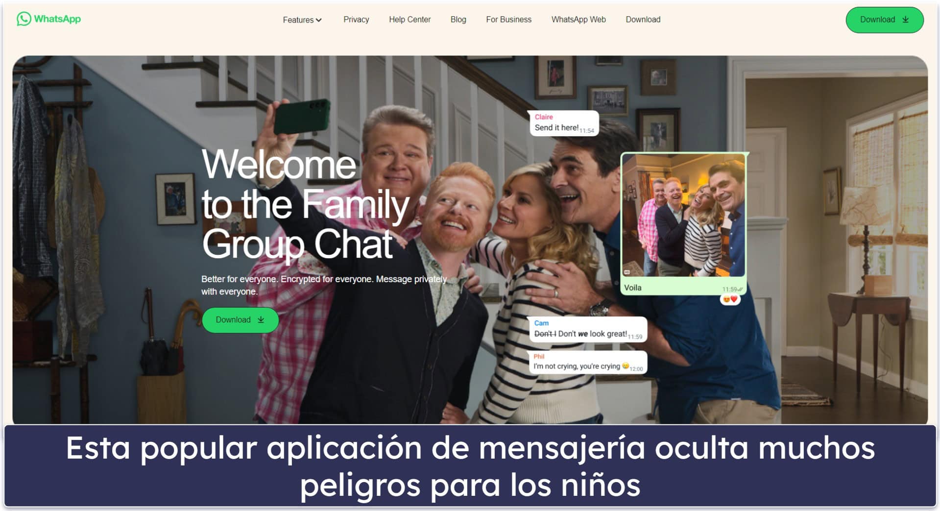 ¿Es seguro WhatsApp para los niños?
