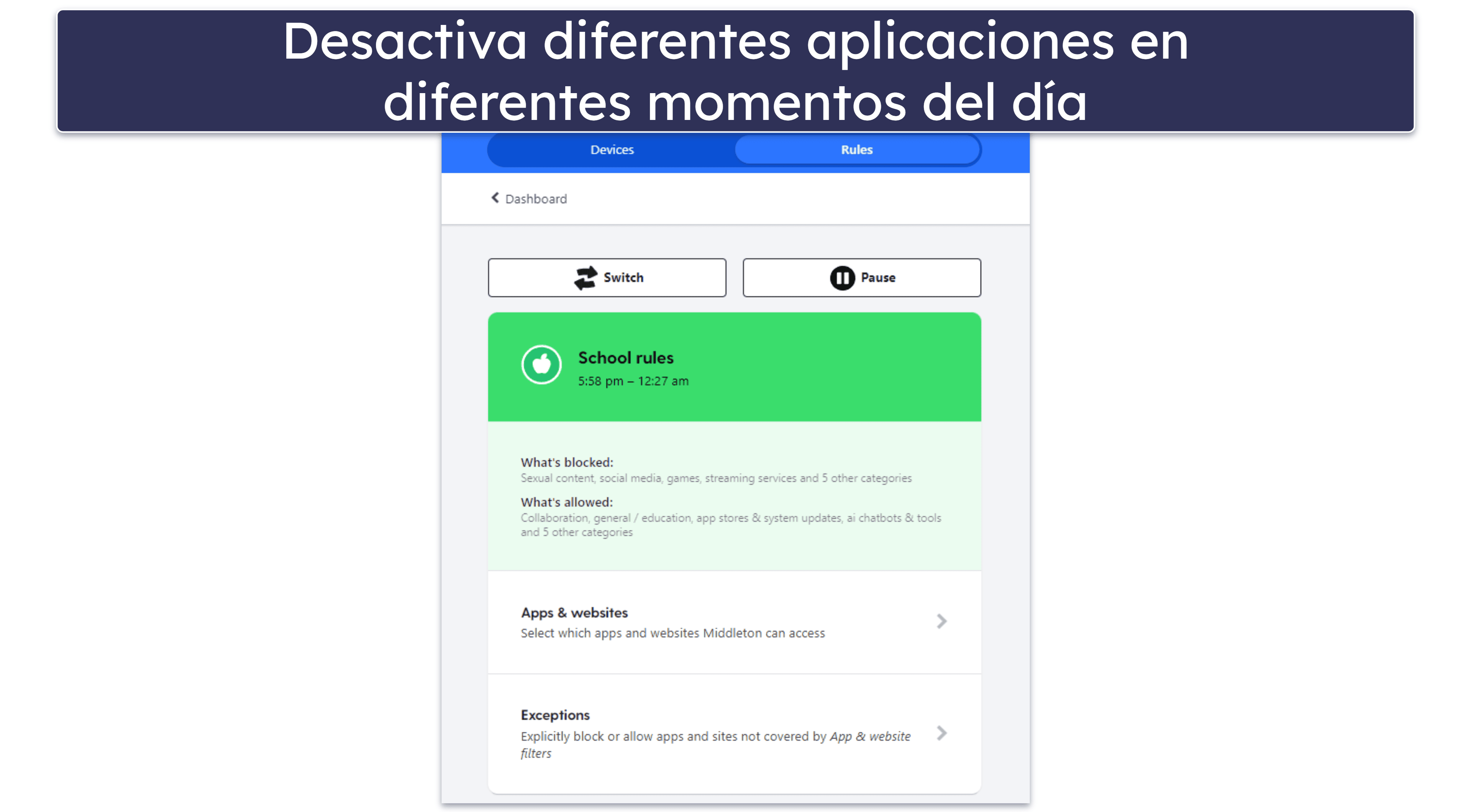 🥈 2. Bark — controles parentales que dan algo de espacio a los adolescentes