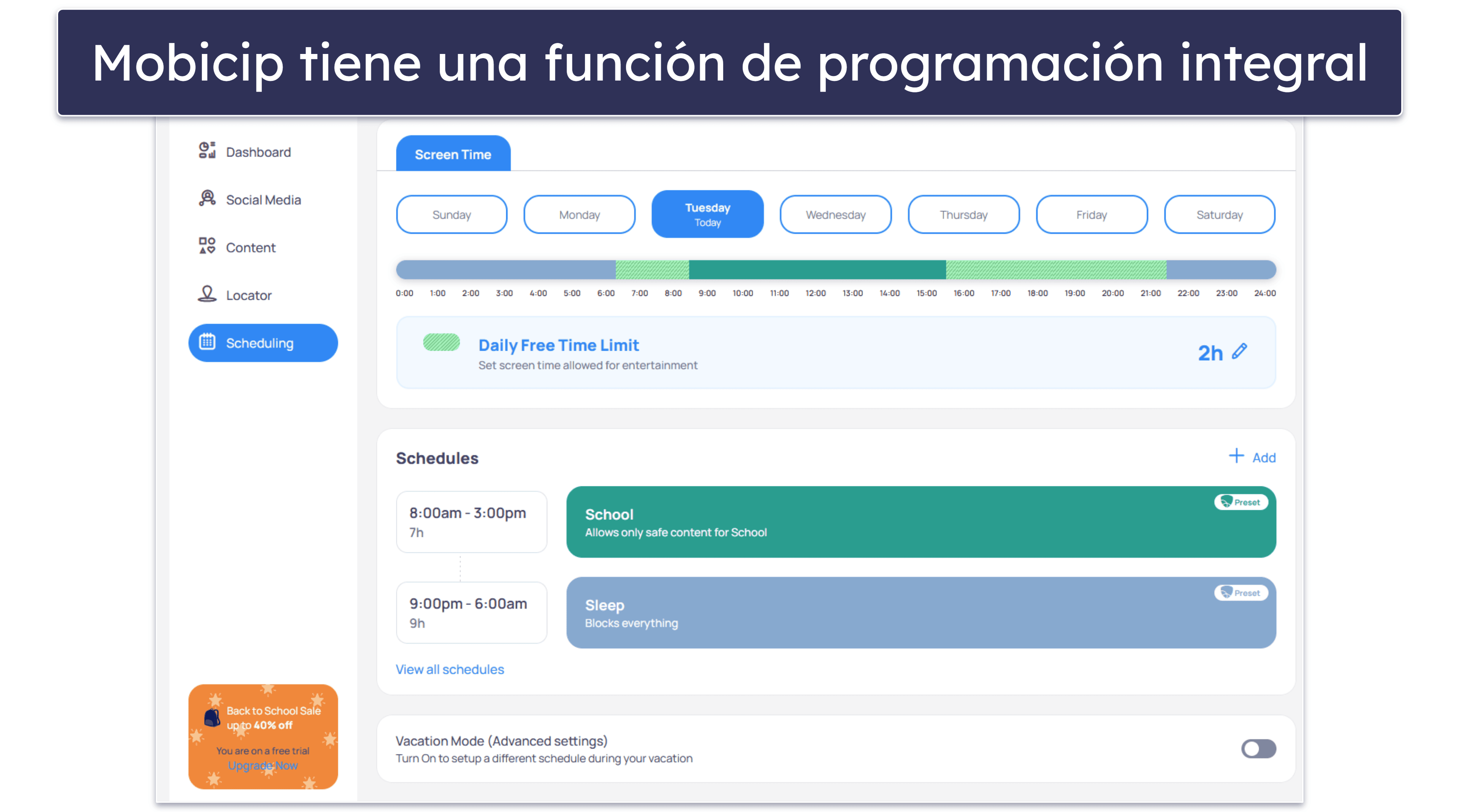 🥉 3. Mobicip — mayor flexibilidad con programación de tiempo de pantalla.