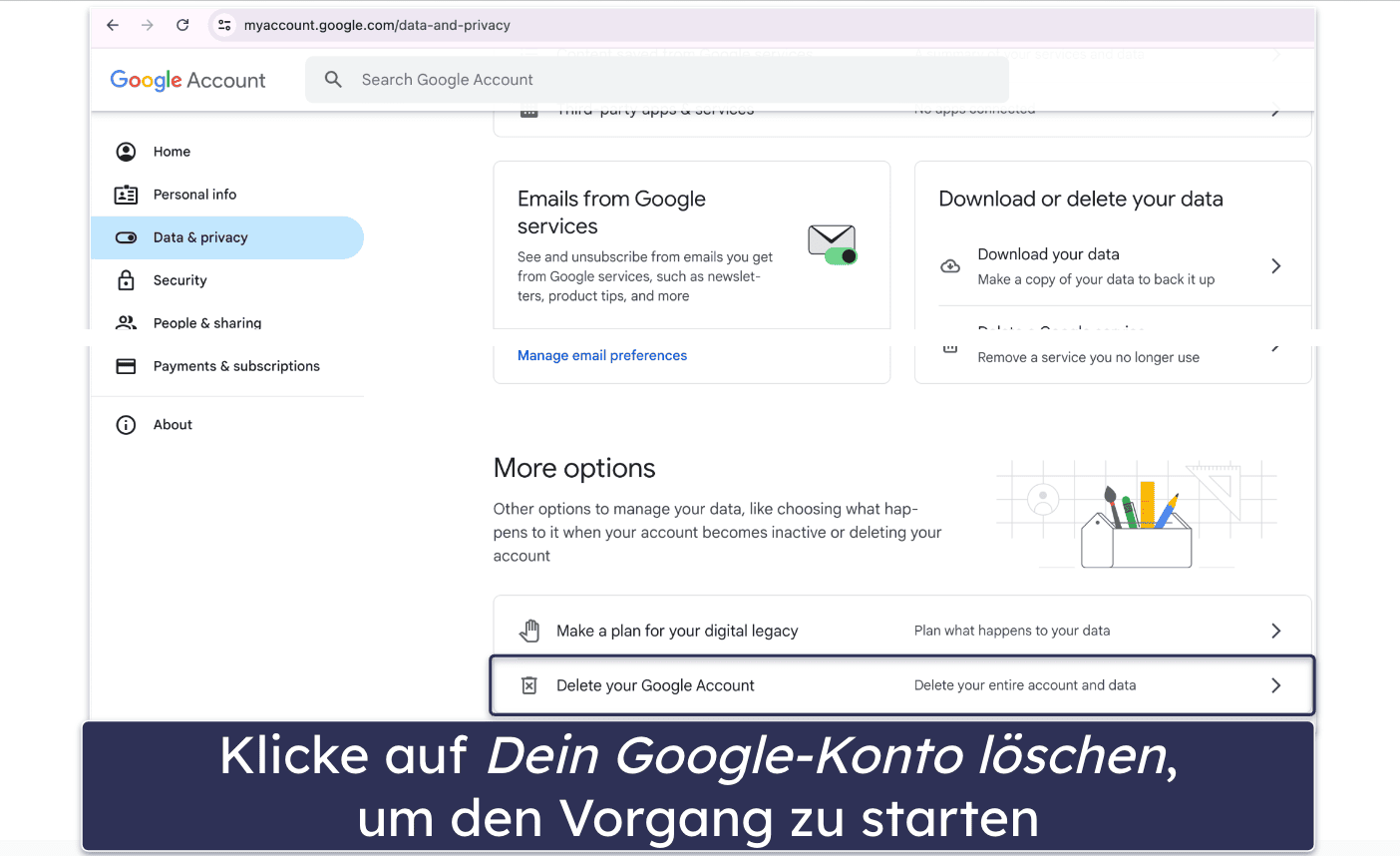 How to Delete Your Gmail Account