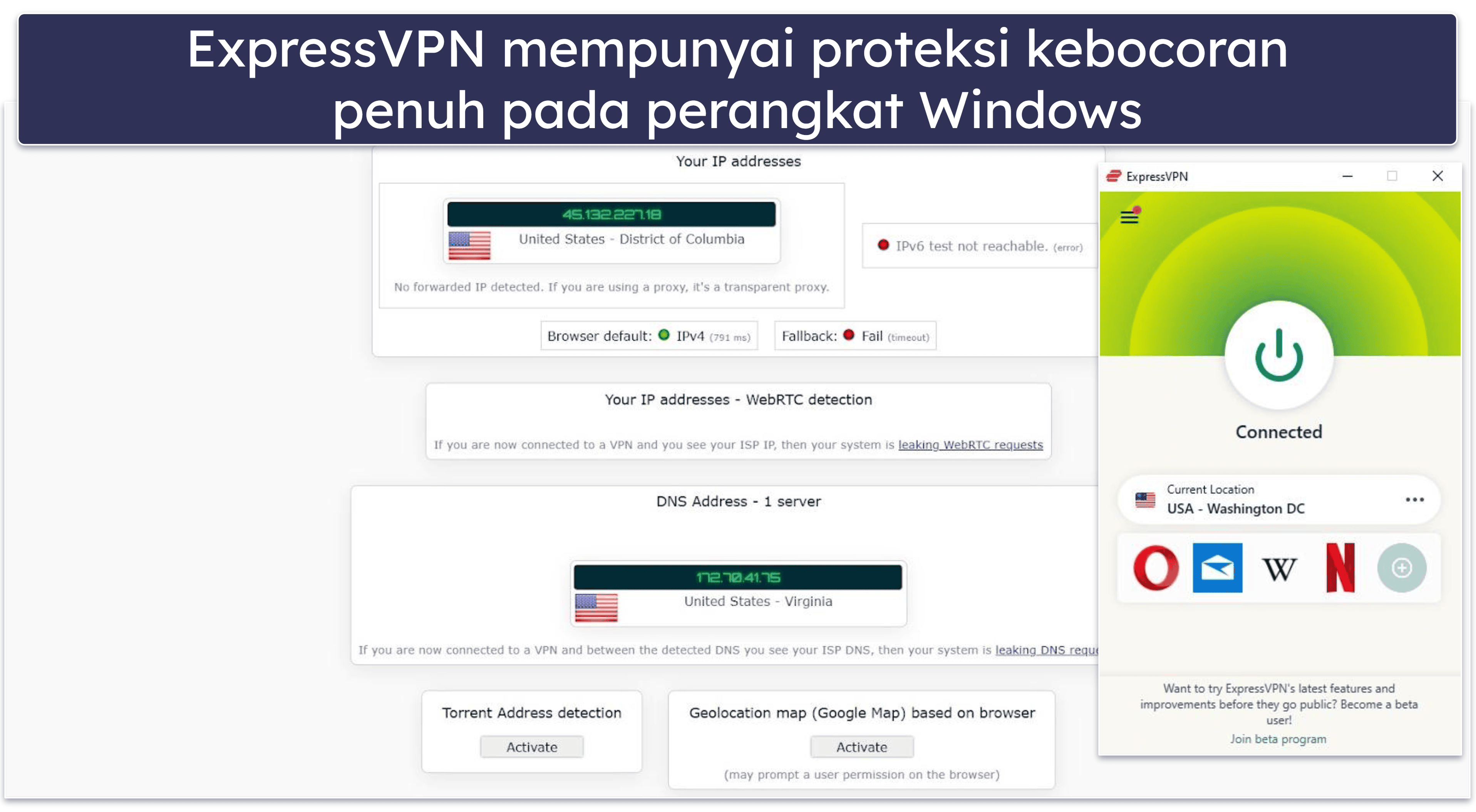 🥇1. ExpressVPN – VPN Terbaik untuk Windows di 2026