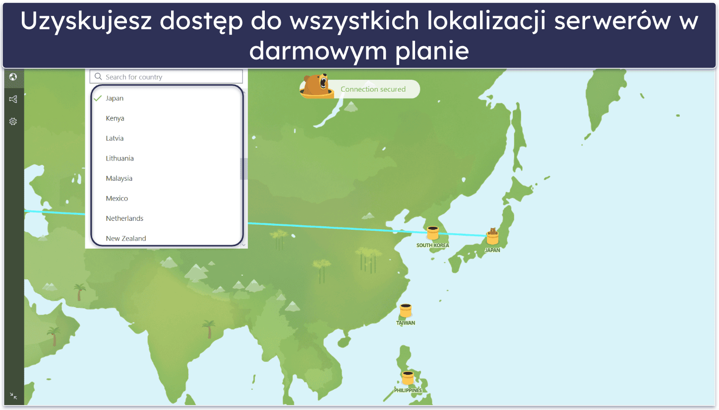 5. TunnelBear — Przyjazny dla użytkownika VPN do Chin