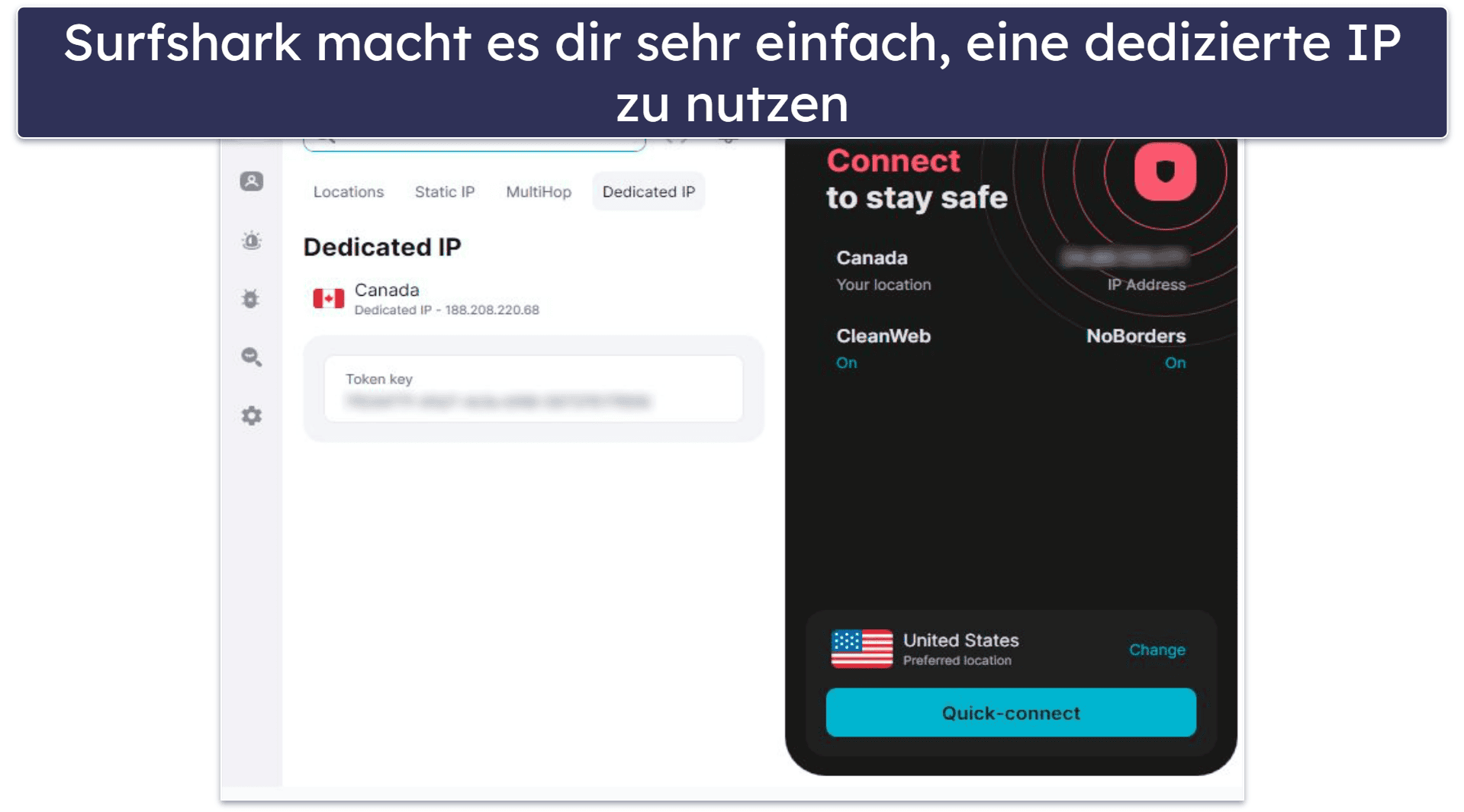 🥉3. Surfshark — Tolles, anfängerfreundliches VPN mit dedizierten IPs (und unbegrenzt vielen Verbindungen)