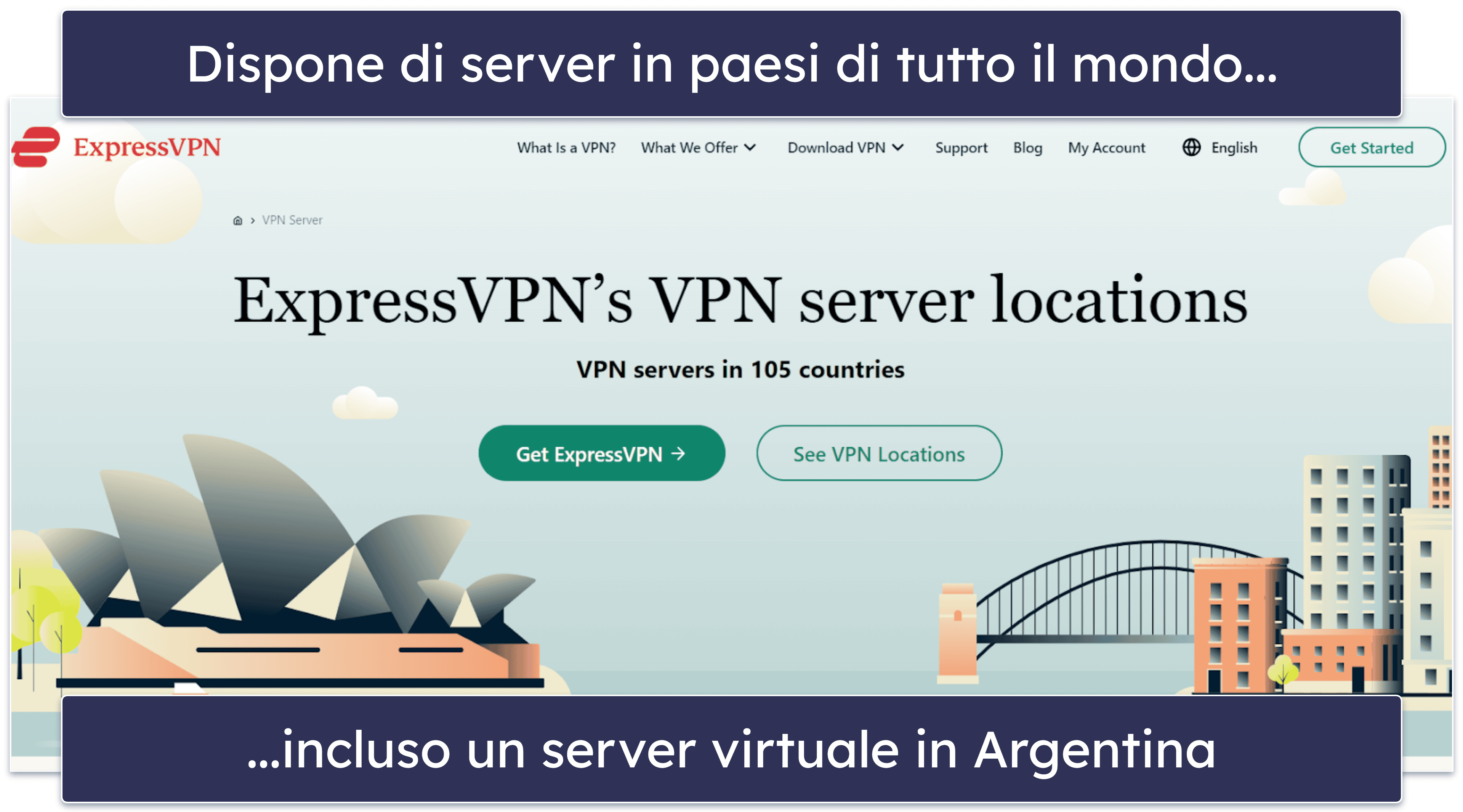 🥇1. ExpressVPN: la miglior VPN in assoluto per l’Argentina